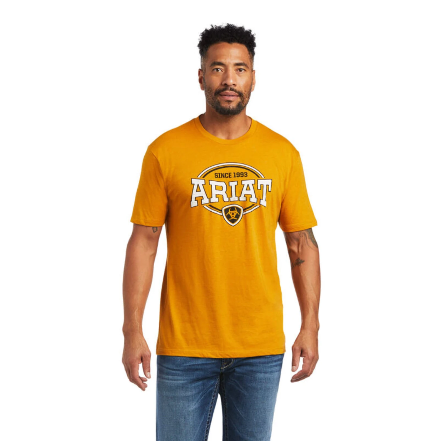 Ariat® Men's 93 Shield Yellow T-Shirt 10040880