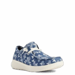 Ariat® Men's Hilo Stretch Lace Bonefish Blue Slip On Shoes 10042500