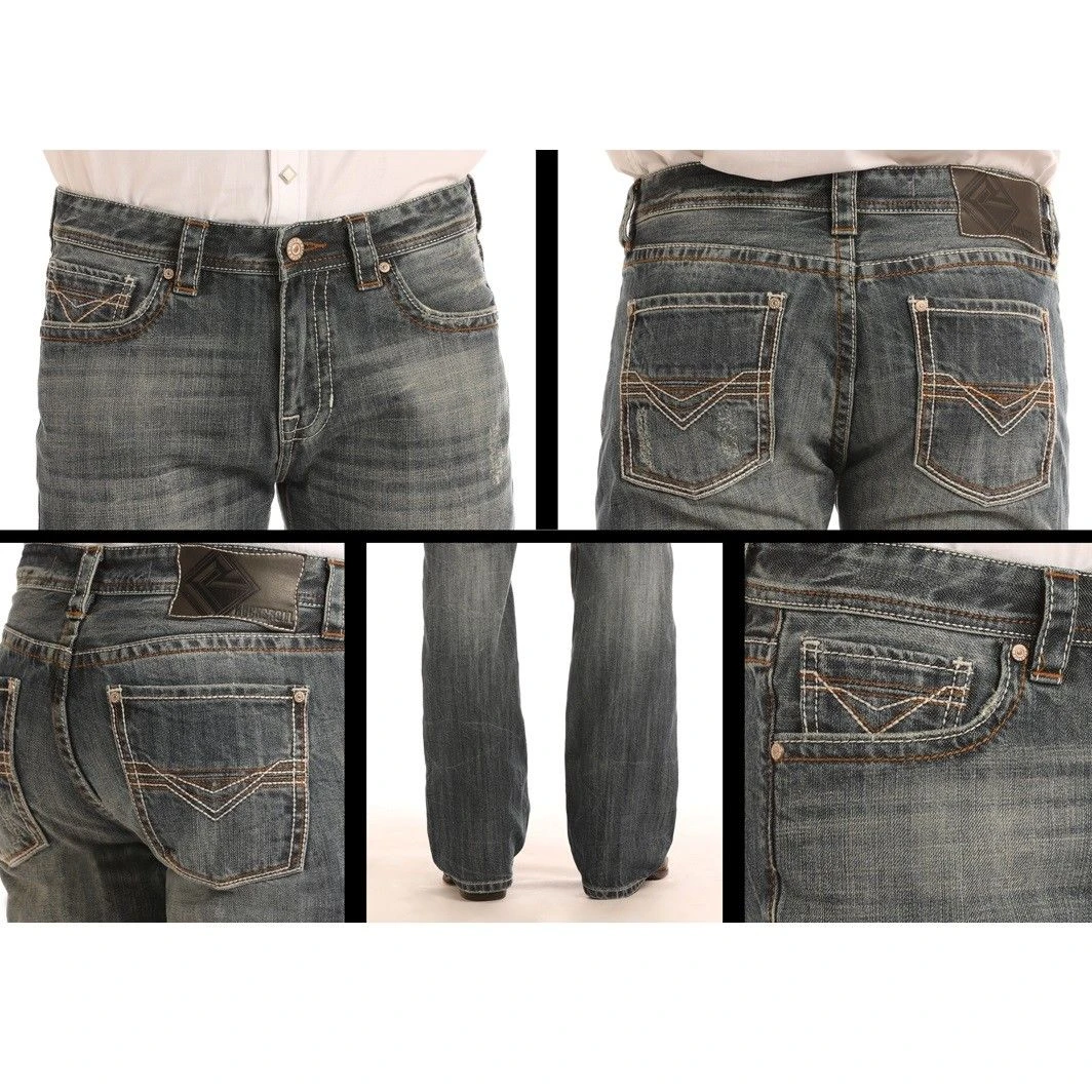 Rock & Roll Denim Men's Pistol Straight Leg Jeans M1P9263 - Image 5