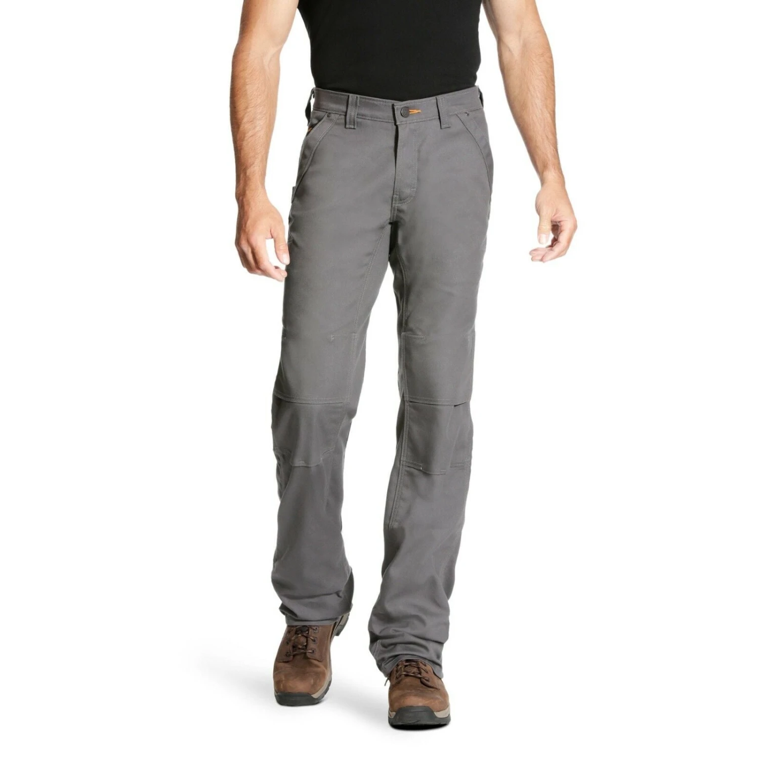 Ariat® Men's Rebar M4 DuraStretch Canvas Grey Utility Pants 10023476 - Image 2