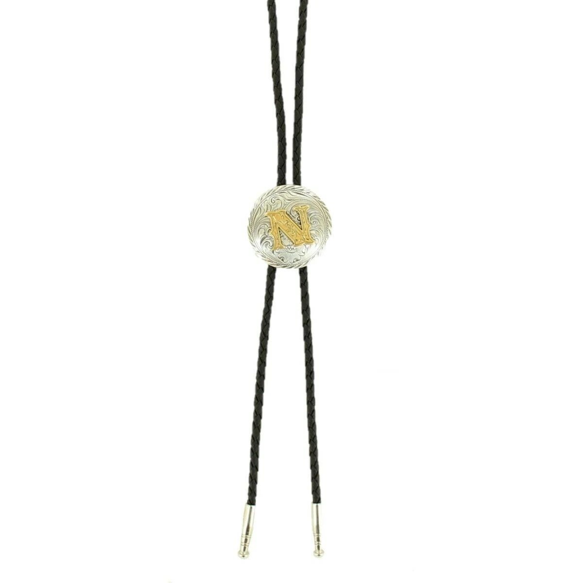M&F Western Double S Men's Initialed Bolo Tie 22164 - Image 6