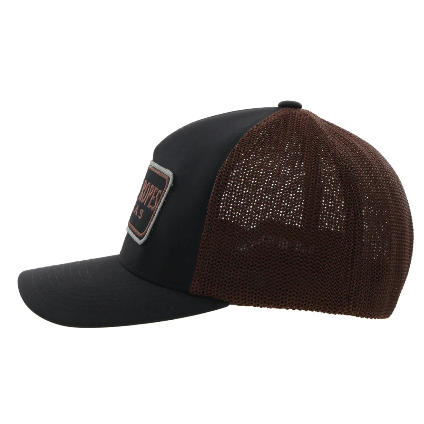 Hooey® Men's Cactus Ropes 5-panel Black & Brown Flexfit Cap CR085 - Image 5