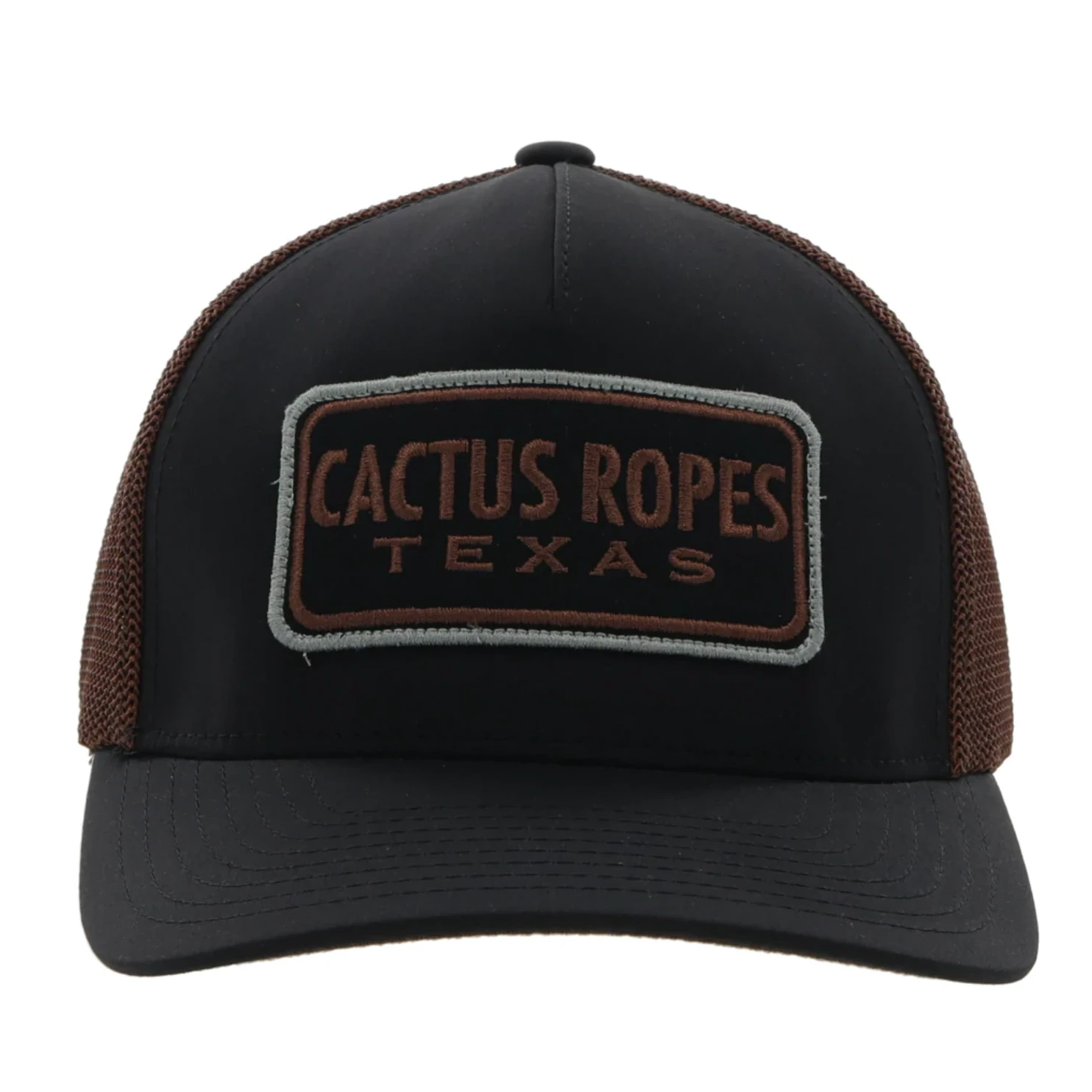 Hooey® Men's Cactus Ropes 5-panel Black & Brown Flexfit Cap CR085 - Image 3
