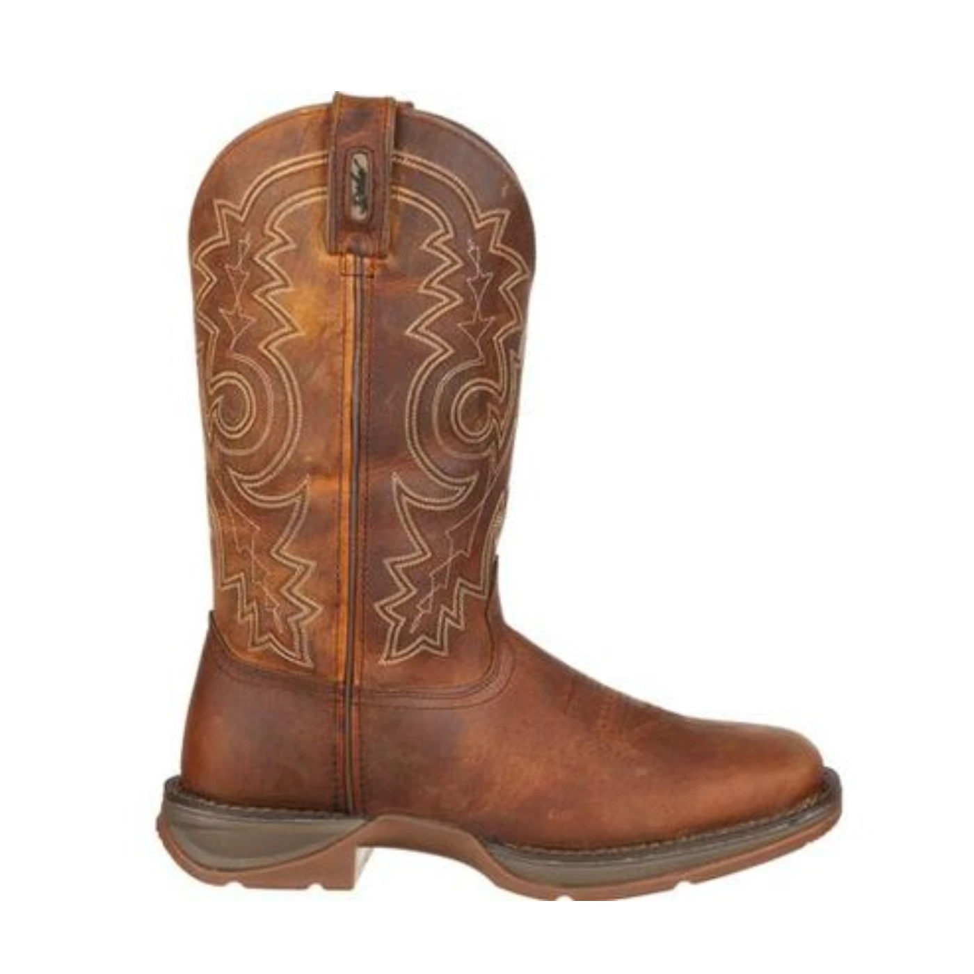 Durango® Men's 12" Western Brown Square Toe Work Boots DB4343 - Image 3