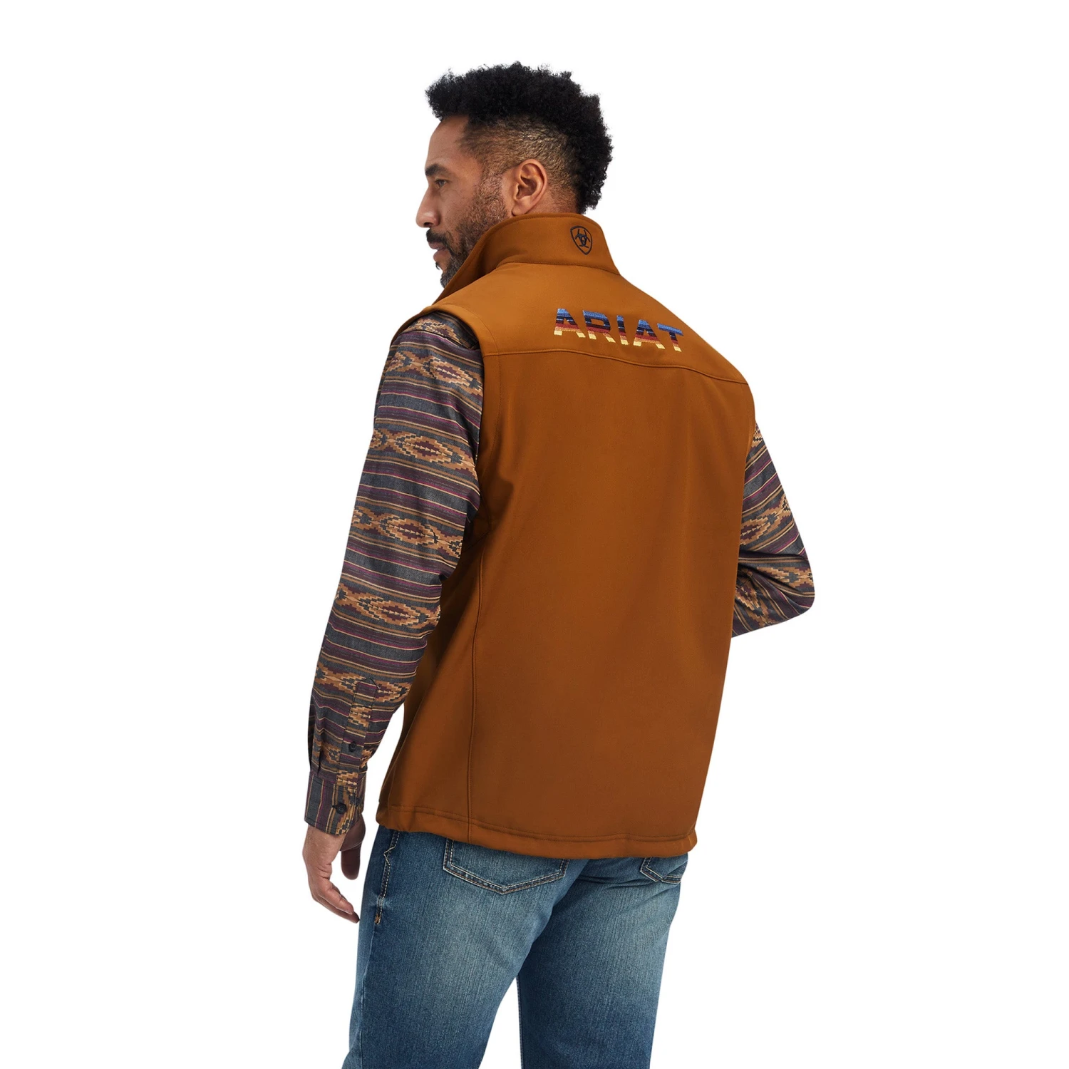 Ariat® Men's Logo 2.0 Chestnut Softshell Vest 10041620 - Image 2