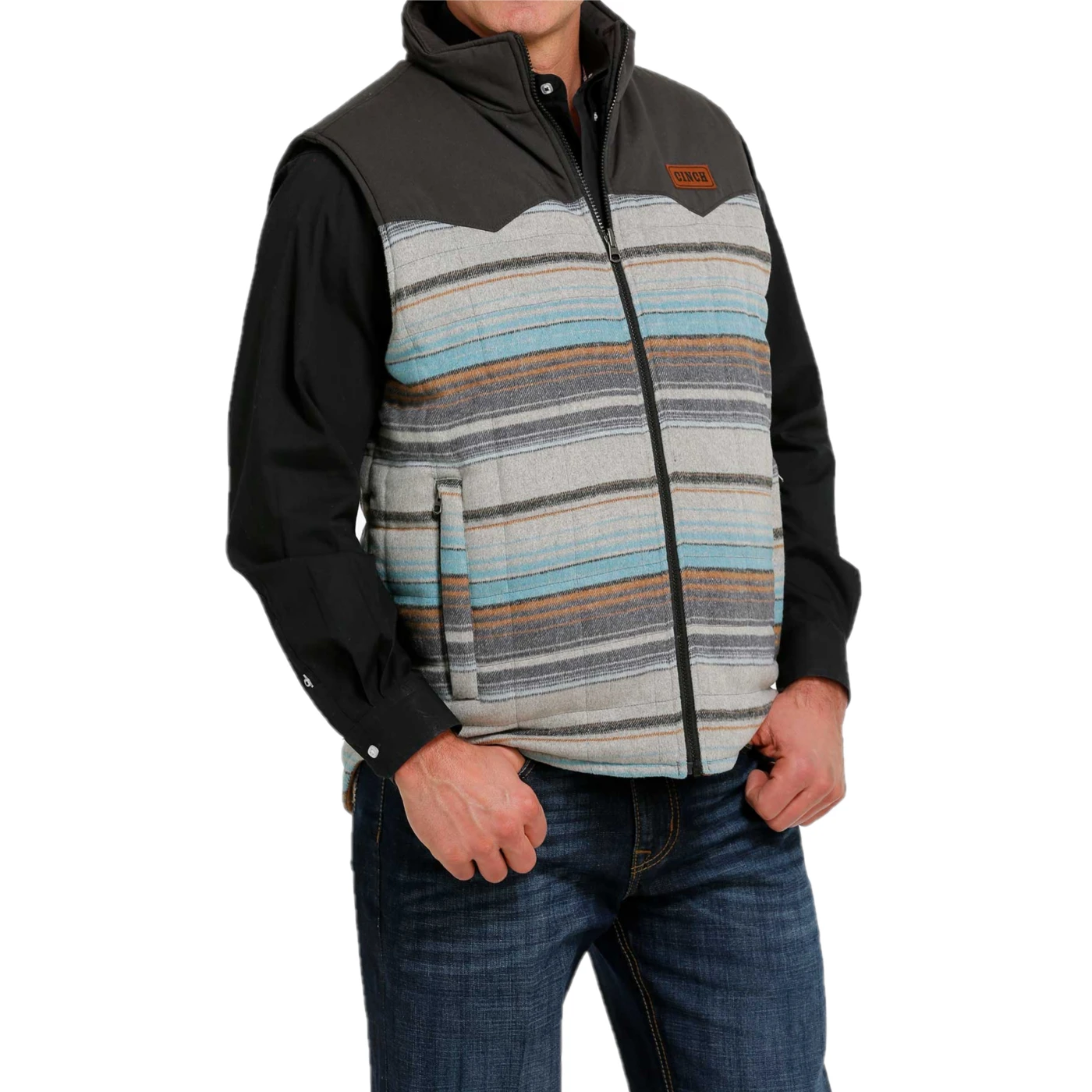 Cinch® Men's Color Block Reversible Vest MWV1576001 - Image 2
