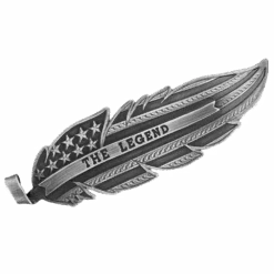 Montana Silversmiths The Legend Chris Kyle Silver Hat Feather CKHF5458MA