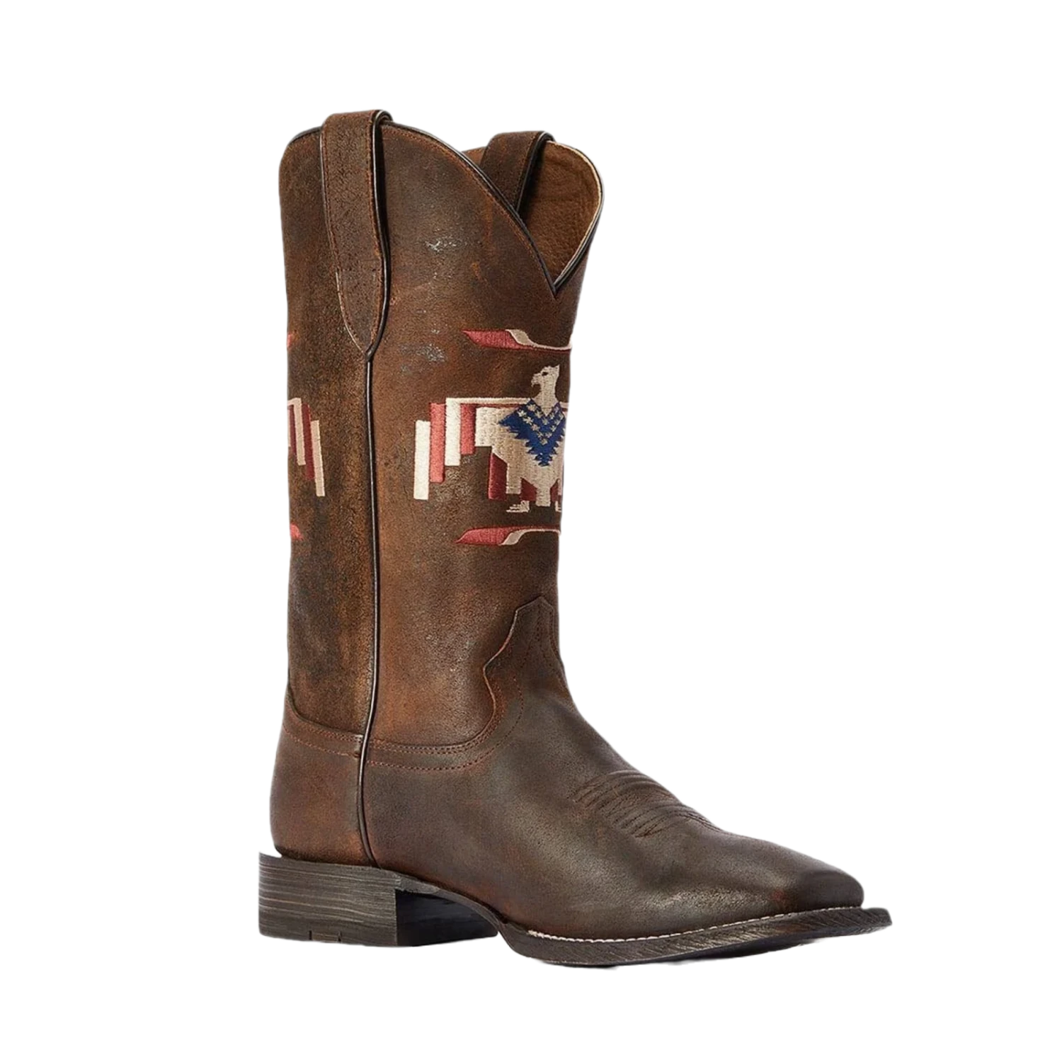 AriatĀ® Men's Circuit Thunderbird Chimayo Saddle Up Brown Boots 10042499