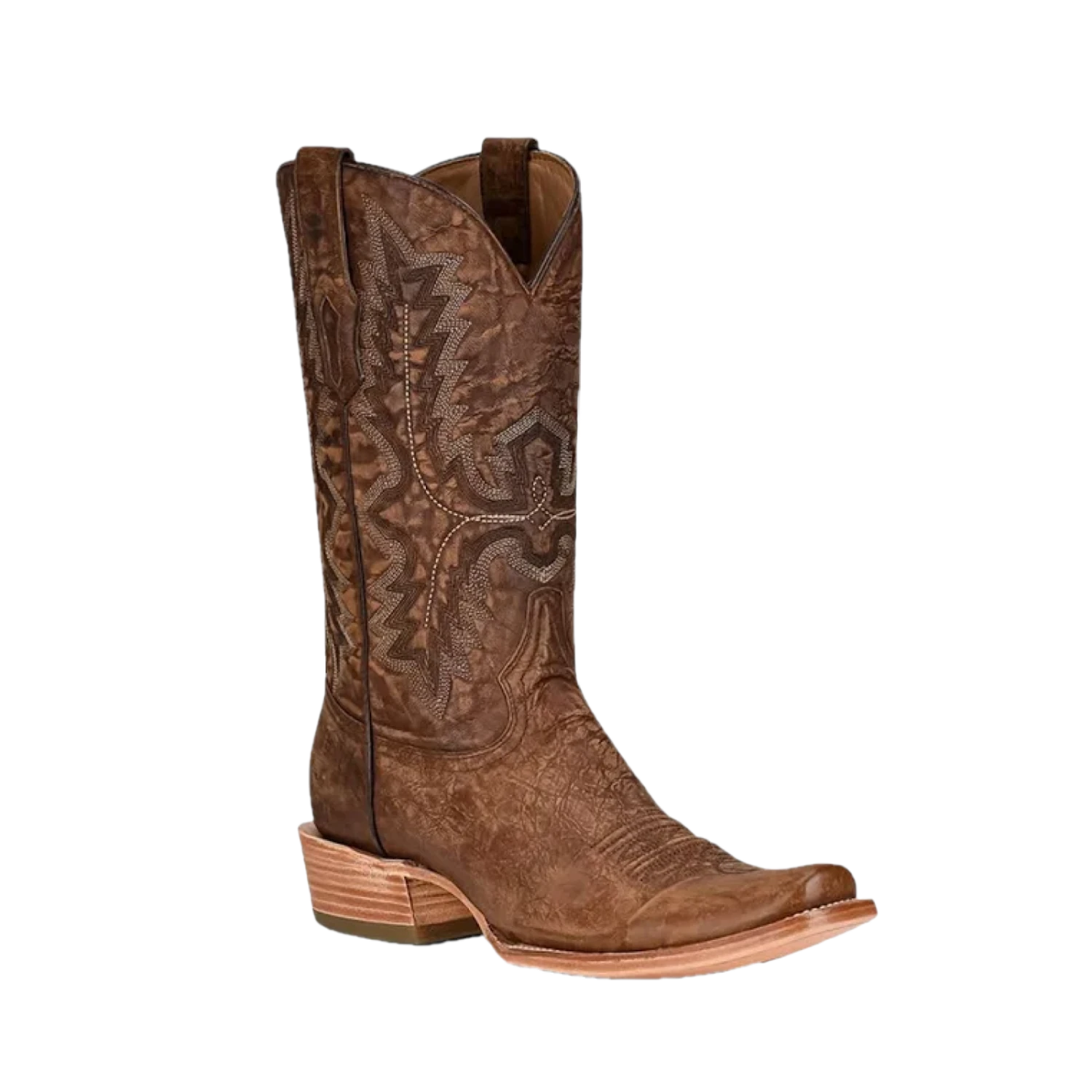 Corral Boots Corral® Men's Brown Embroidered Narrow Square Toe Boots A4229