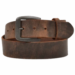 3D Belt Company Men's Brown Distressed Raw Edge Leather Belt D1162