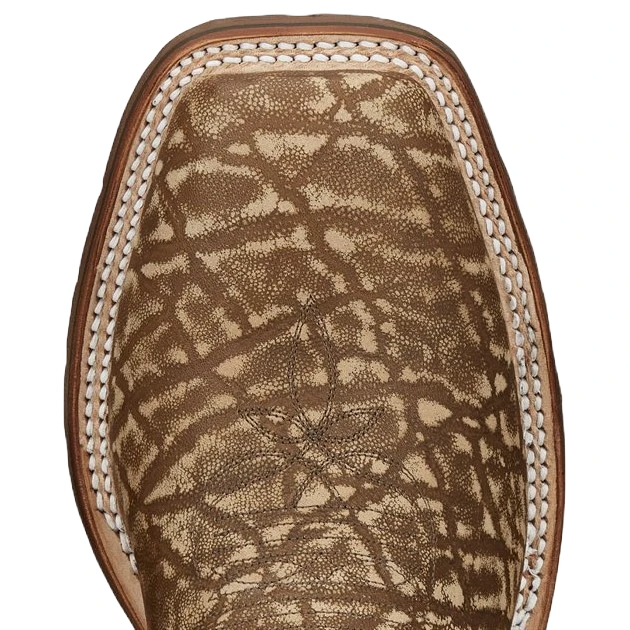 Tony Lama Men's Bowie Taupe Brown Elephant Print Leather Boots XT5103 - Image 2