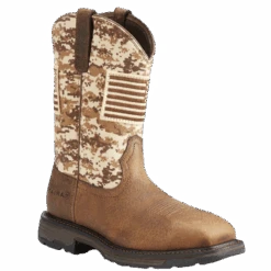 Ariat® Men's Workhog Patriot Wide Square Soft Toe Work Boots 10023100