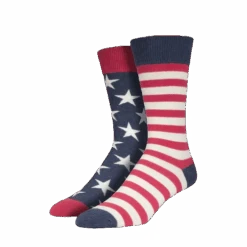 SockSmith® Men's "American Flag" Vintage Blue Socks MNC337-VBL