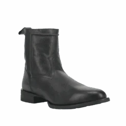 Laredo® Men's Lonnie Black Leather Ankle Boots 62080