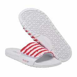 Hey Dude Men's Phoenix Flag & White Slide On Shoes 112197124