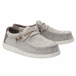 Hey Dude Men's Wally Stretch Limestone Shoes 110381721