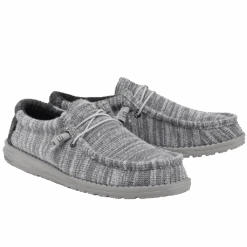 Hey Dude® Men's Wally Stretch Platinum Mix Shoes 110383267