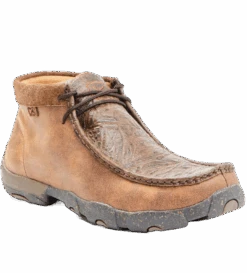 Twisted X® Men's Chukka Driving Moc Chocolate & Chocolate Shoes MDM0090