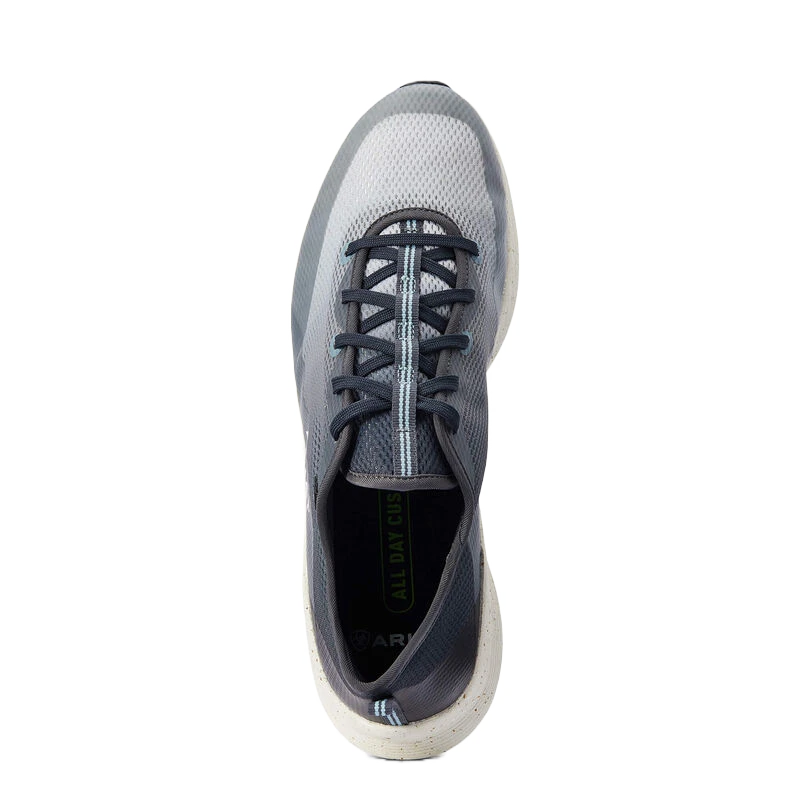 Ariat Men's Shift Runner Smokey Grey Lace Up Sneakers 10042570 - Image 3