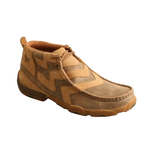 Twisted X® Men's Bomber Brown Lace Up Chukka Driving Moc MDM0089