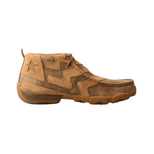 Twisted X® Men's Bomber Brown Lace Up Chukka Driving Moc MDM0089 - Image 2