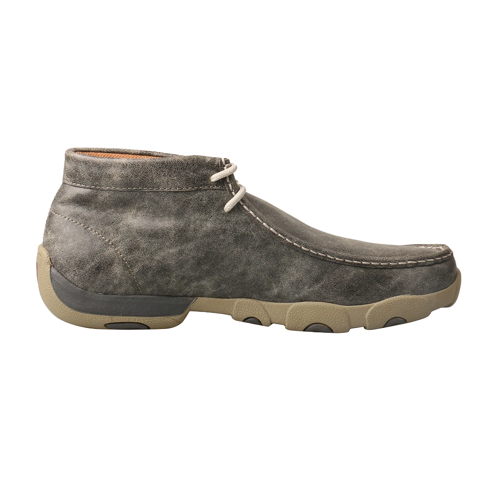 Twisted X Men's Chukka Driving Moc Grey Lace Up Shoes MDM0072 - Image 2