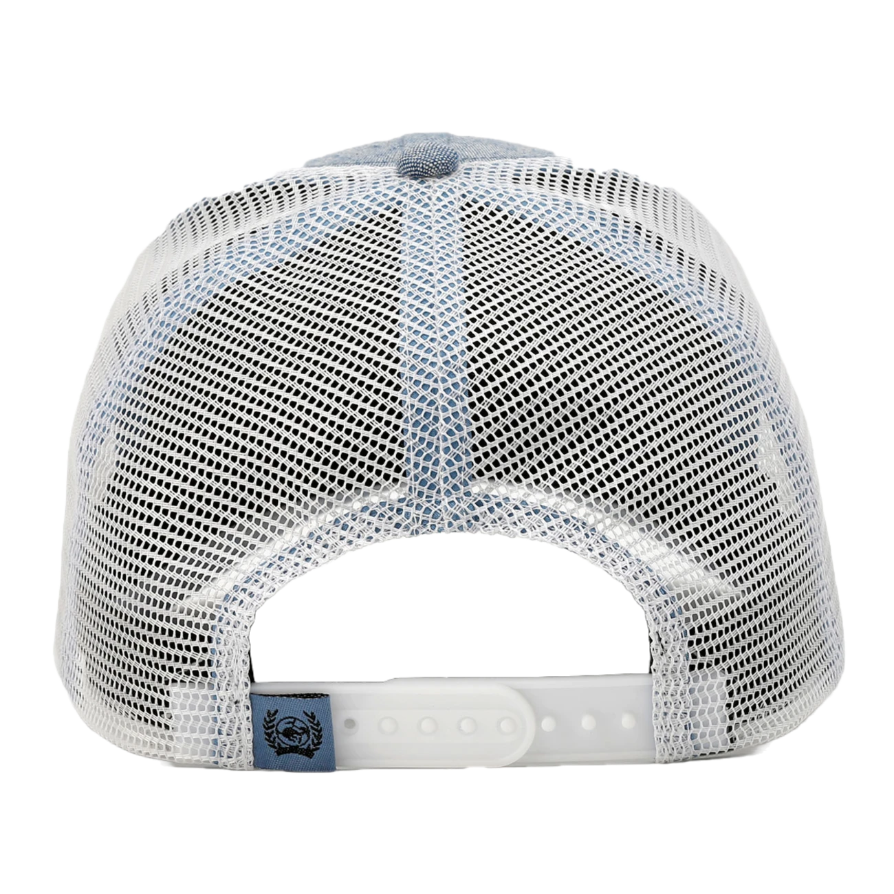 Cinch® Men's Logo Light Washed Blue & White Trucker Cap MCC0511008 - Image 2