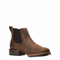 Ariat Men's Booker Ultra Distressed Brown Round Toe Boots 10040374