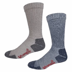 Wrangler® Riggs Men's 4-Pair Cotton Over The Calf Khaki/Denim Work Boot Socks 72435-7000-LG