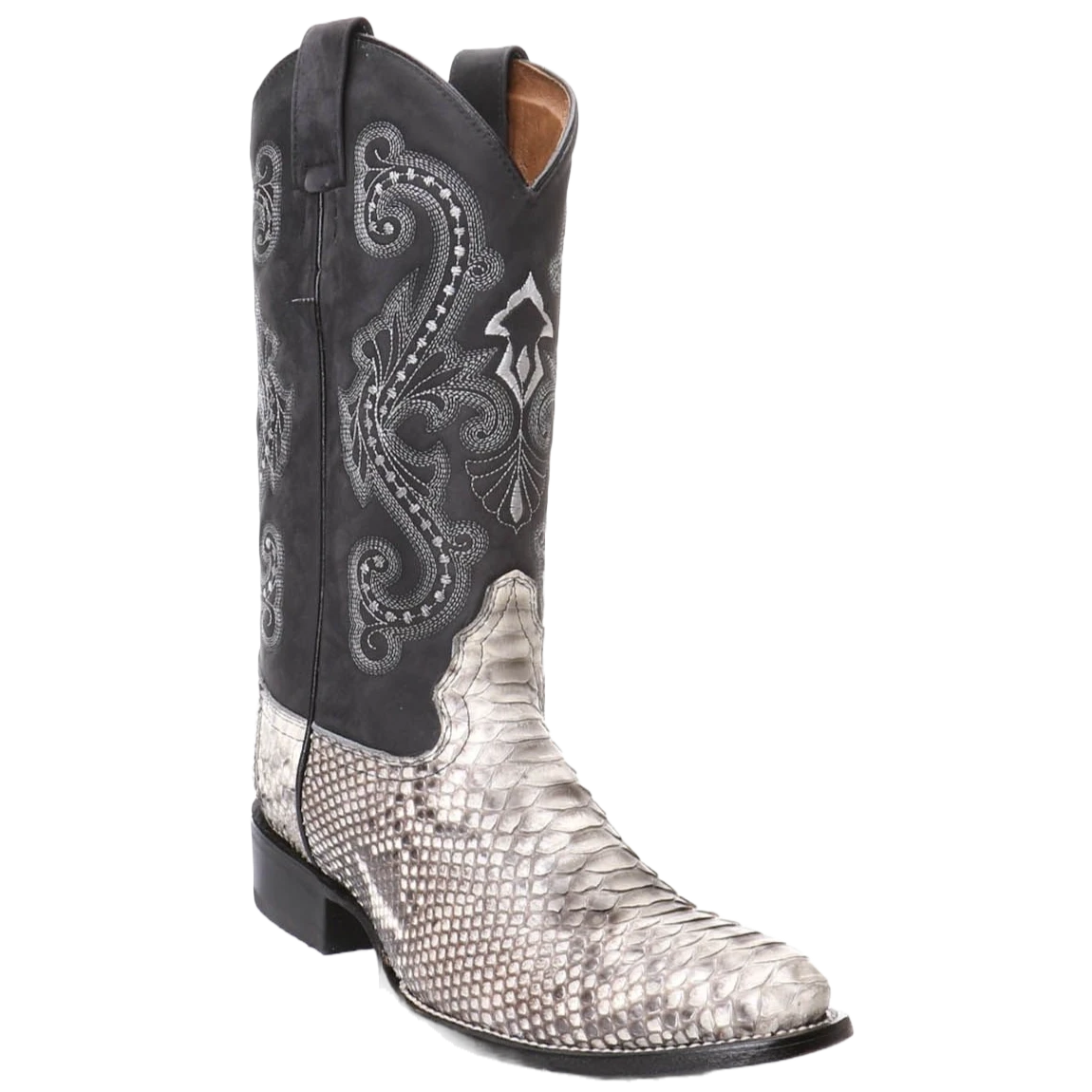 Circle G By Corral Men's Natural Python Embroidery Boots L5685
