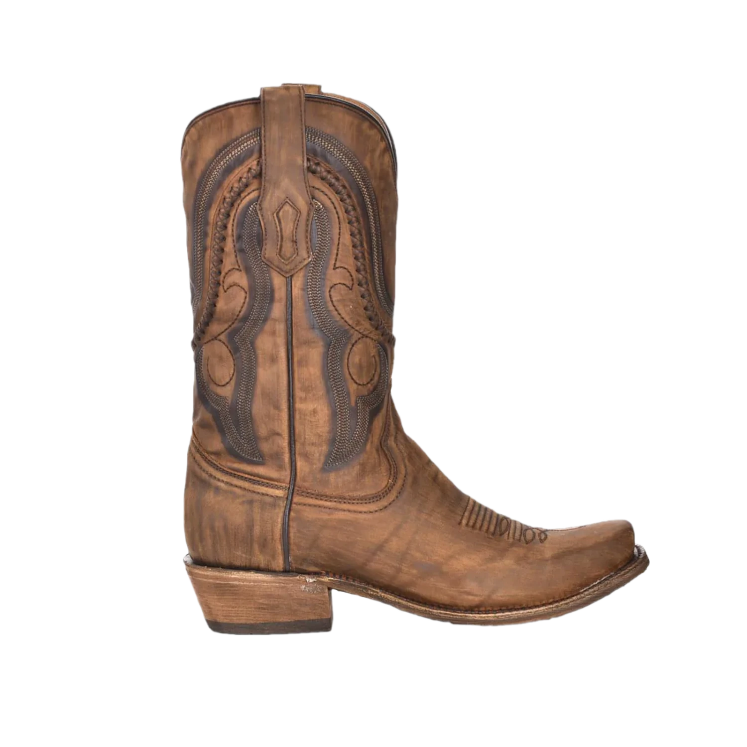 Corral Boots Corral® Men's Gold Cowhide Square Toe Boots A3479 - Image 2