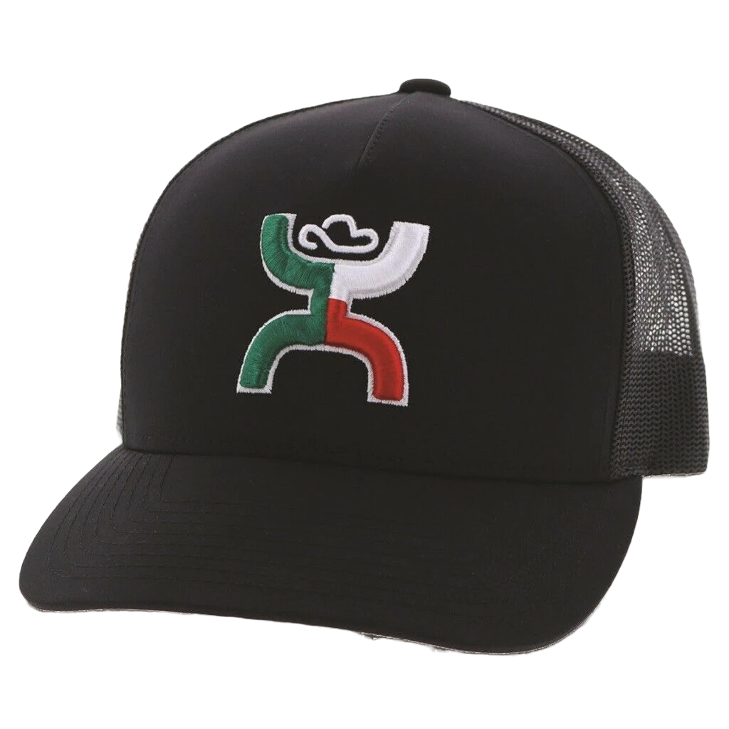 Hooey Boquillas Black 5 Panel Mid Profile Hat 1909T-BK