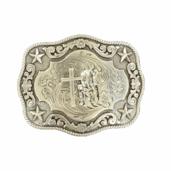 Nocona Praying Cowboy At Cross Belt Buckle 3798659