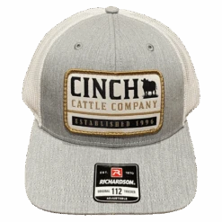 Cinch Men's Grey Cattle Company Patch Snapback Trucker Cap MCC0800008