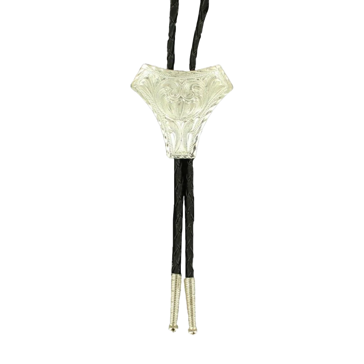 Double S Engraved Triangle Slide Bolo Tie 22150