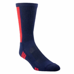 Ariat® Men's VentTEK Mid Calf Performance Navy & Red Socks AR2351-400