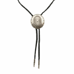 Double S Western EngravedSlide Bolo Tie 22230