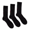 Ariat Premium 3 PK Mexico Black Crew Socks AR2239-003