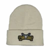 Wild West Logo Knitted Stone White Beanie S10556-3