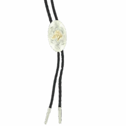 Double S Western Men's SilverHorse Head Bolo Neck Tie 22152