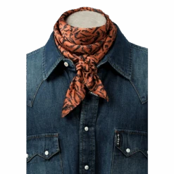 Cinch® Men's Satin Brown Pistol Pattern Wild Rag MXX1998004