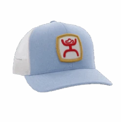 Hooey Men's Zeneith 6-panel Blue & White Trucker Cap 2224T-BLWH