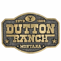 Montana Silversmiths® Dutton Ranch Attitude Belt Buckle A910YEL