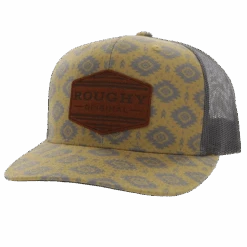 Hooey Men's "Tribe" Roughy 6-Panel Yellow & Grey Trucker Cap 4040T-YLGY