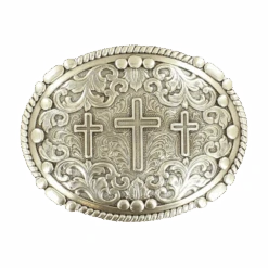 Nocona Men's WesternRope Edge 3 Cross Belt Buckle 37980