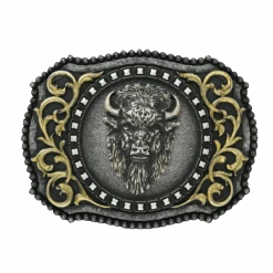 Nocona Mens Buffalo Head Belt Buckle 37010