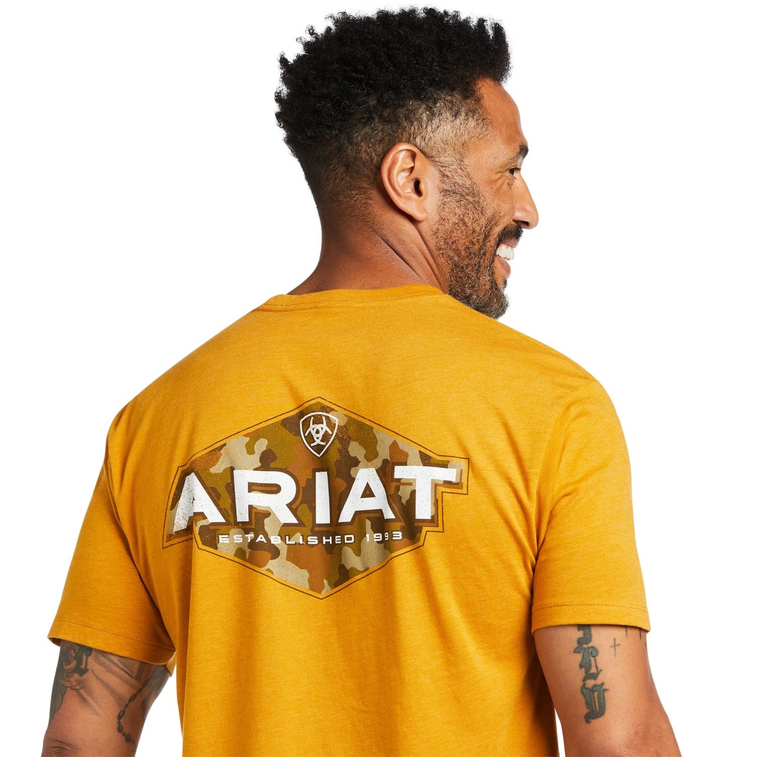 Ariat® Men's Woodlands Buckthorn Heather Short Sleeve T-Shirt 10039923 - Image 3