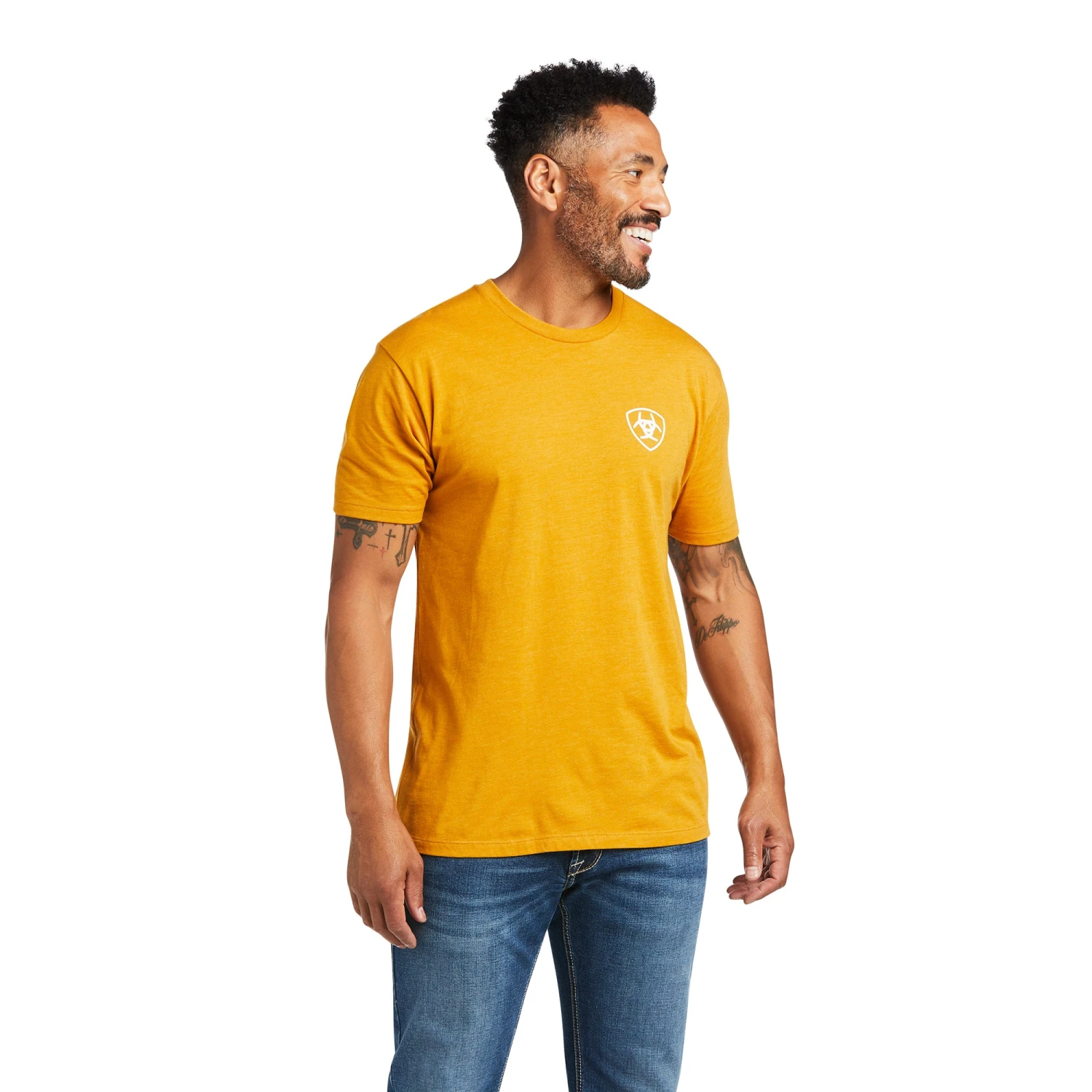 Ariat® Men's Woodlands Buckthorn Heather Short Sleeve T-Shirt 10039923 - Image 2