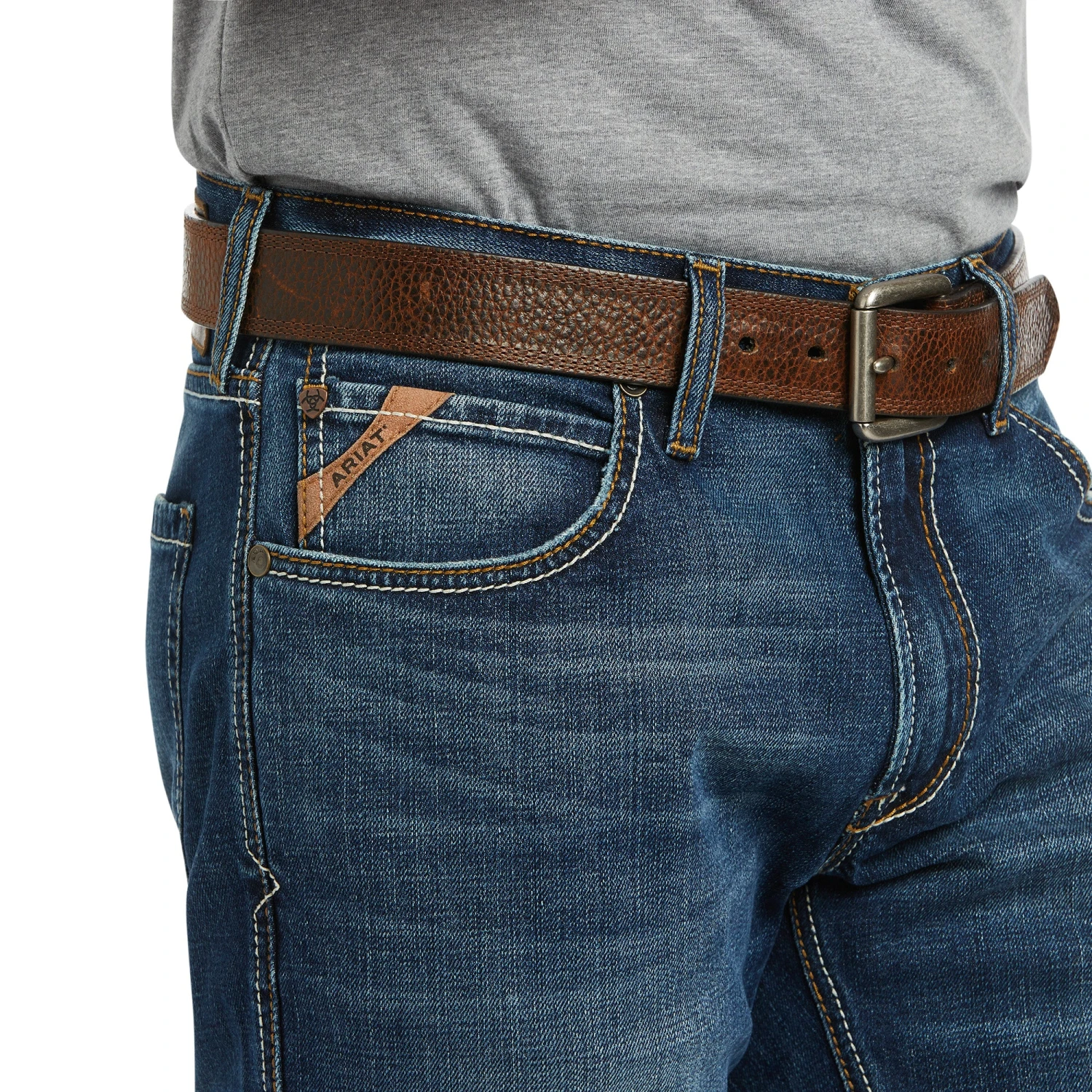 Ariat® Men's M5 Straight Madera Stackable Straight Leg Jean 10040124 - Image 3