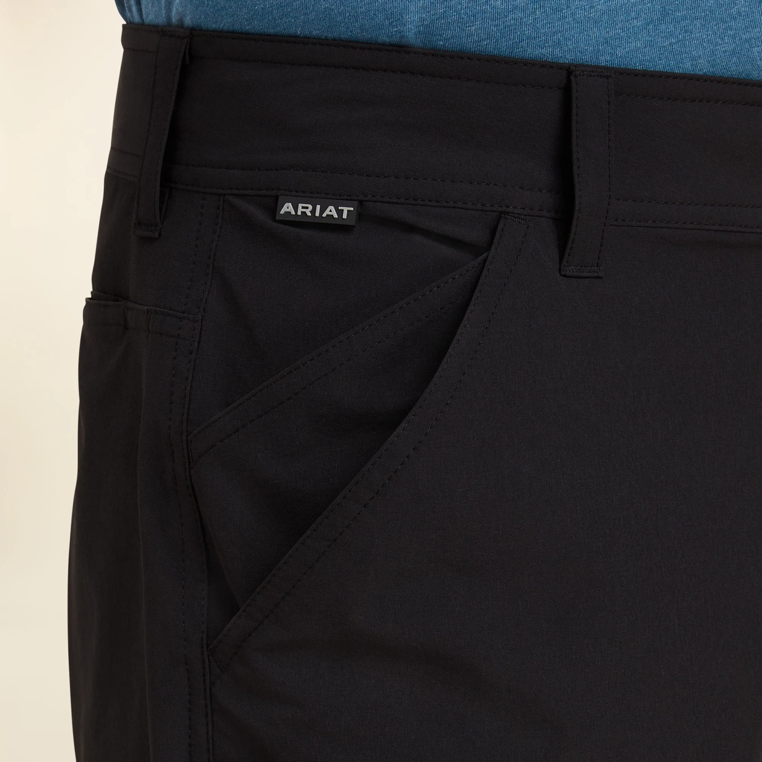 AriatĀ® Men's Tek 8" Black Shorts 10043183 - Image 4